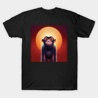 Funky Monkey and the Moon T-Shirt